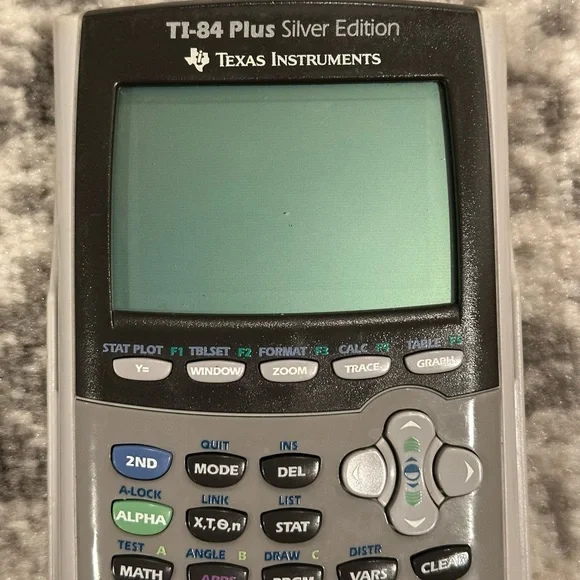 Texas Instruments TI-84 Plus Silver Edition Graphing Calculator With Cover- Gray - Picture 2 of 10